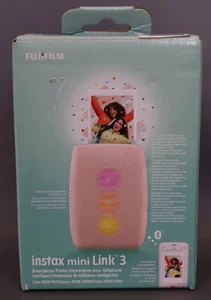 Fujifilm - INSTAX MINI LINK 3 Smartphone Printer Rose Pink - Missing USB Cable - Picture 1 of 4