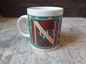 Vintage 1990er Glanz Fame Noel Weihnachtsengel Kaffeebecher Holiday Traditions Tasse - Bild 1 von 5