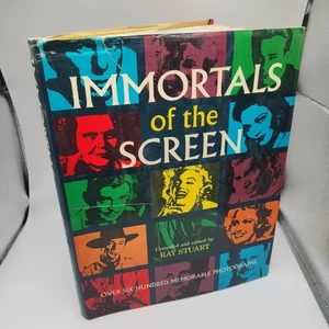 Immortals of the Screen HC Good DJ rips 1965 600+ B&W pictures Ephemera - Picture 1 of 9