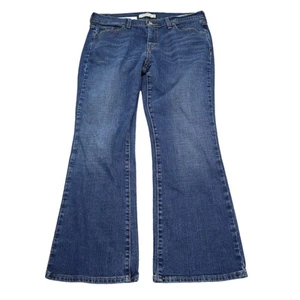 Pantalones de mezclilla Levis para mujer 12 azules con diseño de 5 bolsillos tiro medio corte bota - Imagen 1 de 20