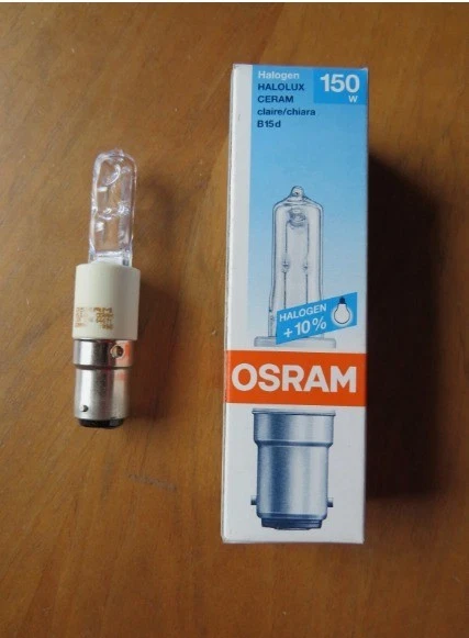 OSRAM HALOLUX CERAM B15d 150W 64471 KL  MADE IN GERMANY - Immagine 1 di 1