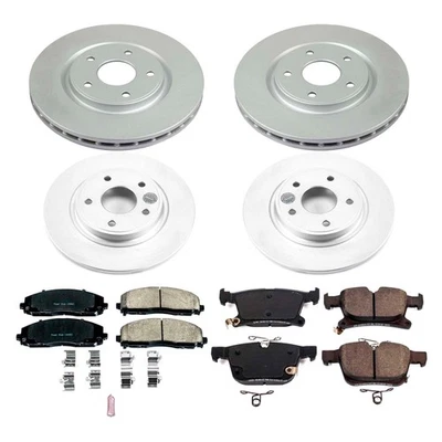 PowerStop CRK7841 Brake Kit For Chrysler Pacifica 2017-2024 Front Rear Foto 1 de 4