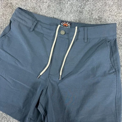 Pantalones Cortos Faherty Para Hombre Todo el Día Talla 30 Azul Marino Cordón 5" Entrepierna Híbrido Foto 1 de 4