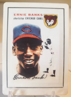 1954 Topps Baseball 1990 Hamilton Collection #94 ERNIE BANKS Porcelain Card CUBS - Image 1 of 2