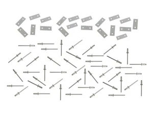 Kit de reparación de orificios de montaje Corvette 1953-1982 - placas con remaches - Imagen 1 de 1
