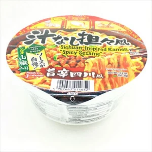 Menraku Japanese Ramen Cup noodle Sichuan-Inspired Ramen Spicy Sesame 3.2oz - Picture 1 of 4
