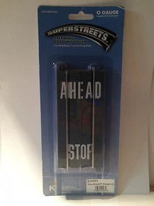 K-Line 21573 5" Super Streets Stop Ahead Str. Track 1 pkg. of 2 pcs. New in pkg. - Picture 1 of 1