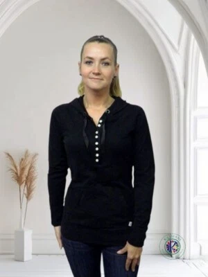 Puma Women's Heritage Lightweight Pullover Hoodie - Black, Size M - Image 1 of 4