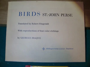St.-John PERSE /Birds 1966 great condition has Cover-Bilingual series Large book - Imagen 1 de 9