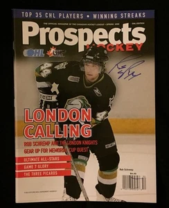 Robbie Rob Schremp signiertes Prospects Magazin London Knights New York Islanders - Bild 1 von 1