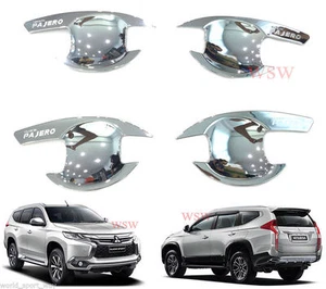 Mitsubishi Montero Sport 2016 2017 Chrome Bowl Housing Insert Handle Hand Cover - Picture 1 of 3
