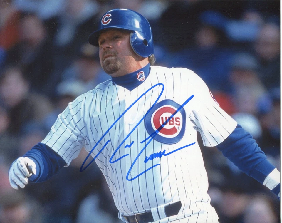RON COOMER Chicago Cubs signed Photo in action COA Twins 2 - Image 1 of 1