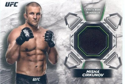 2018 Topps UFC Knockout MISHA CIRKUNOV Worn Memorabilia Shirt Relic #17/99 - Image 1 of 2