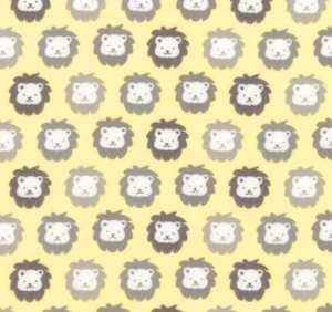 Feline Drive Fabric FLANNEL COZY COTTON Lions Yellow Cats - Sold by the Yard - Picture 1 of 7