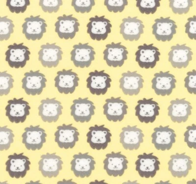 Tela Feline Drive FLANELA ALGODÓN ACOGEDOR Leones Gatos Amarillos - Vendido por Yarda Foto 1 de 4