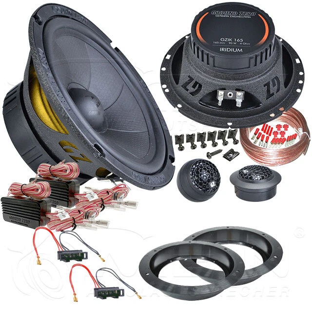 GROUND ZERO LAUTSPRECHER für VW T5 Bus 2003-2009 Front Vorn 2-Wege 150W #AJRI - Bild 1 von 4