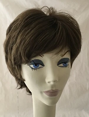 Новый с Ярлыками JACQUELYN парик человеческих волос смесь RITA 10-6 коричневый мононити Топ - Изображение 1 из 4