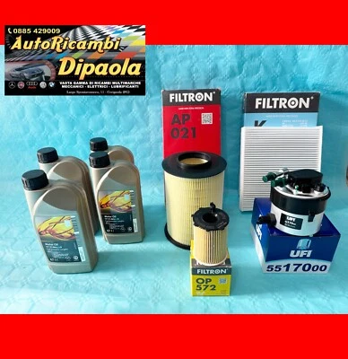 KIT TAGLIANDO FORD C-MAX FOCUS II 1.6 TDCI 4L OLIO 5W30 + 4 FILTRI (GASOLIO UFI)