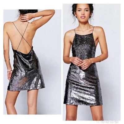 Vestido de lentejuelas UO Ecote XS Foto 1 de 4