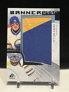 2022-23 SP Game Used Jersey Peyton Krebs Banner Year Heritage Classic #BYHC-PK - Picture 1 of 2
