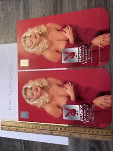 2 x Playboy - Centerfold Collector 94-96 Sell Sheet CARD BOX COVER ART WORK - Picture 1 of 5