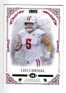 LEO CHANEL 2022 ONYX VINTAGE FOOTBALL ROOKIE CARD - Picture 1 of 1
