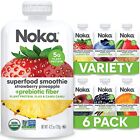 Noka Superfood Fruit Smoothie Pouches Variety Pack, Healthy Snacks with Flax ...