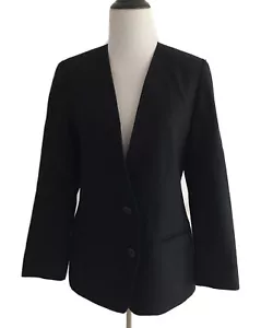 Pendleton Mujer Blazer Ajustado Pequeña Talla 8 Negro Lana 2 Botones Traje Chaqueta - Imagen 1 de 11