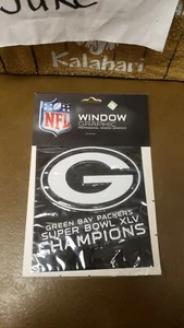 NIB WINDOW GRAPHICS DECAL STICKER SUPER BOWL XLV CHAMPIONS GREEN BAY RICO - Picture 1 of 3