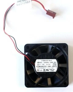 Nmb 2406kl-04w-b50 12v 0.21a (60x60x15mm) dc brushless fan, 215896-001 rev.a, 2 - Picture 1 of 1