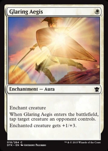 4 Glaring Aegis ~ Lightly Played Dragons of Tarkir 4x x4 Playset MTG Magic Ultim - Image 1 of 1