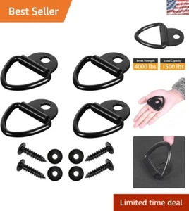 High-Strength 4000 lb V-Ring Bolt-On Tie Down Anchors for Trucks & Trailers - Picture 1 of 11