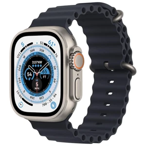 Apple Watch Ultra 49 mm GPS + cellulaire - boîtier en titane - bracelet océan noir - Photo 1 sur 2