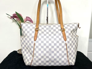 LOUIS VUITTON Damier Azur Totally MM Tote Shoulder Bag - Picture 1 of 17