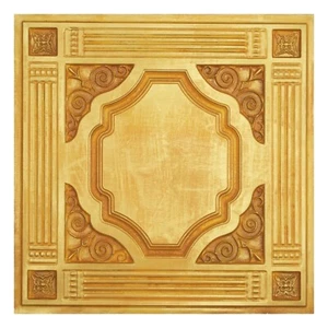 Faux Tin Ceiling Tiles PVC Wall Panel for Nightclub PL65 golden 10pcs/lot - Picture 1 of 21