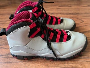Nike Air Jordan 10X 6Y Limited Edition Retro Wolf Gray Red Black 487211-009 - Picture 1 of 18