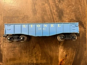 Coche góndola abierta vintage Lionel 6042 escala O-27 azul, muy buen estado. - Imagen 1 de 4