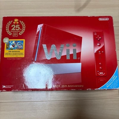 Nintendo Wii Console Red Super Mario 25th Anniversary Edition Japan Import - Image 1 of 4