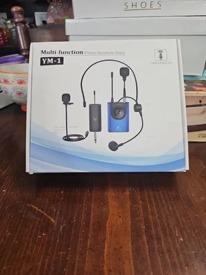 Wireless Microphone System Headset/Stand/Lavalier Mic with Rechargeable Bodyp... - Image 1 of 4