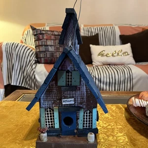 Amish Outdoor Living Holz Schulhaus Kapelle 14 Zoll Vogelhaus - Bild 1 von 20