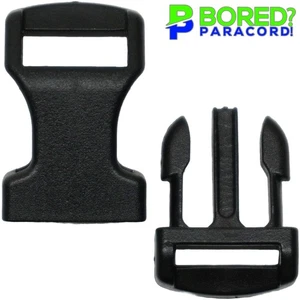 Hebilla negra de 1/2" ¡Ideal para proyectos Paracord! - Pack de 5 - Imagen 1 de 8