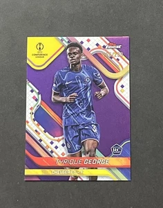 2024-25 Topps Finest UEFA #96 Tyrique George Purple Refractor /299 RC - Picture 1 of 11