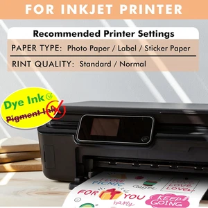 Carta Adesiva Trasparente per Stampanti Inkjet Impermeabile Trasparente Stampabile Vinile - Foto 1 di 7