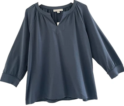 Top J. Jill Affinity French Terry Azul S SP Jill Pure Jill Nuevo con Etiquetas Descanso Informal Foto 1 de 4