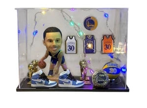 Steph Curry Figurine Bobble Head Championship Display Warriors #10 Brand New - Picture 1 of 1