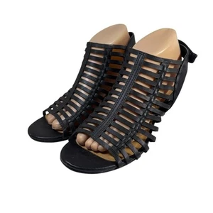 Coconuts by Matisse Cliff Sandals Women's Size 8.5M Black Slingback 2.5" Heel - Picture 1 of 13