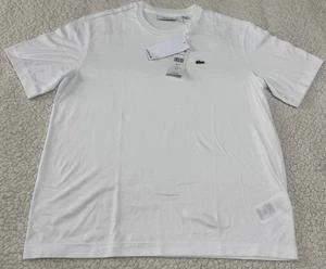 Lacoste Women's Short Sleeve Crewneck White T-Shirt Size 34-2 NWT - Picture 1 of 3