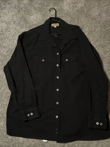 Cabelas Button Down Hemd 3XLT Erwachsene groß schwarz sämisch Langarm Taschen Herren - Bild 1 von 7
