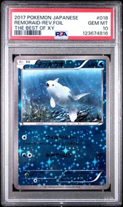 PSA 10 Remoraid 018/171 The Best of XY Japanese Reverse Foil Graded Pokemon Card - Picture 1 of 2