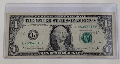US Two, One Dollar Bills, 1988, $1 Federal Reserve Notes - Image 1 of 2